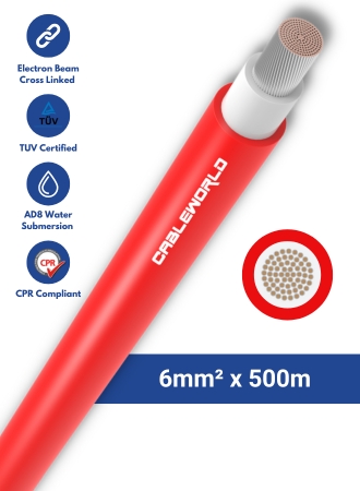 6mm2 single-core 500m – Red