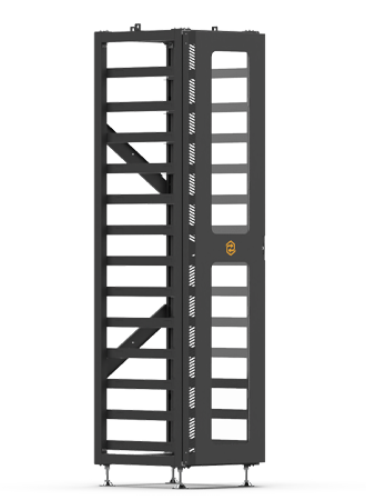 Battery Rack with Door for Sunsynk 61.44kWh HV Battery.